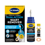 Dr. Scholl's Dual Action Freeze Away Wart Remover, 8 ct – Twice as Effective as Freezing Alone on Larger Warts, Fast-Acting Treatment for Common and Plantar Wart Removal, Safe to Use on Kids Ages 4+