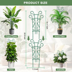 10 Pack Indoor Plant Trellis for Potted Plants, Stackable Garden Trellis for Climbing Plants Outdoor, Small Trellis for Houseplants Rose Hoya Pothos Plant Climber Support