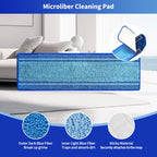 BYOFI 15-Pack Microfiber Mop Pads for Bona Mpo- Washable Reusable Refills for Hardwood, Tile & Multi-Surface Floors | Pet Hair & Stain Remover