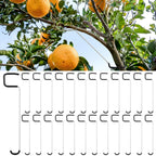 MorningRo 25 Pcs Fruit Trees Limb Spreader 10 Inch Tree Branch Puller Spreader with Plastic Hose Wrapped, Spreading Crotch Open Angles Branches Support Bending Tool for Shaping Seedlings Flowers