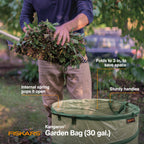Fiskars 30-Gallon Kangaroo Collapsible Pop Up Garden Bag for Yard Waste