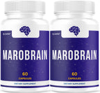 (2 Pack) Marobrain Capsules - Official Marobrain Supplement Pills Daily Support Brain & Mermory Focus, All Natural Advanced Premium Formula for Overall Health & Wellness, 120 Capsules for 2 Months