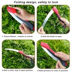 WEIMELTOY 12 Inch Pruning Saw Heavy Duty Folding Saw Camping Saw SK5 Blade