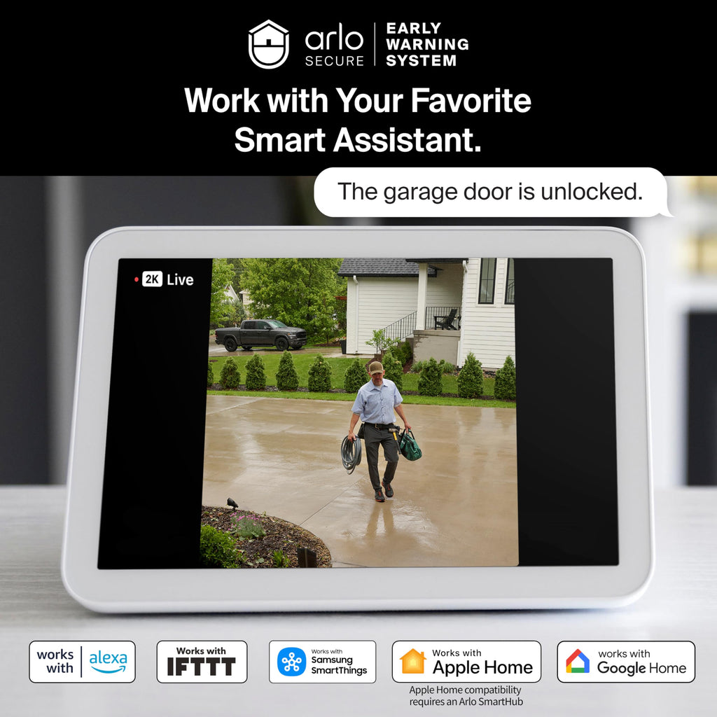 Arlo Video Doorbell HD | 2nd Gen | Wireless/Wired Option, 2-Way Audio, Night Vision, Head to Toe Video View, Integrated Siren | Live Stream | Real Time Notifications |180 Deg Wide View, White