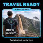 DUDE Wipes Unscented Travel Wipes - 6 Packs of 18 (108 Count) - Extra-Large Adult Flushable Wipes for Sensitive Skin - Infused with Vitamin E and Aloe - Septic and Sewer Safe