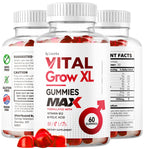 Vital Grow XL Male Gummies - Men's Performance Gummies 1050MG Vital GrowXL Blend, Vital Growth Gummy Advanced Formula, 60 Gummies for 1 Month