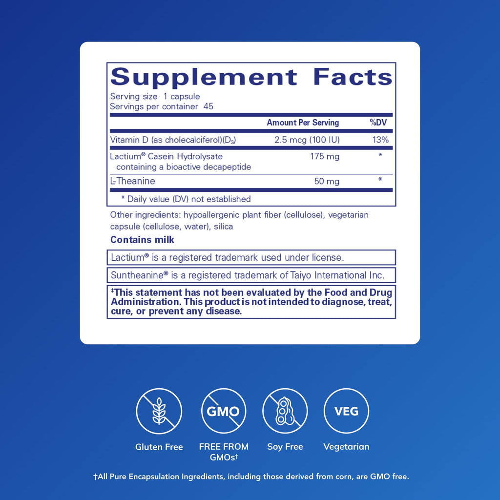 Pure Encapsulations Sereniten Plus | Support for Occasional Stress and Restful Sleep* | 45 Capsules