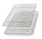 Spring Chef 8.5" x 12" Stainless Steel Cooling Racks, Wire Rack for Baking Sheet - Fits Small Quarter Sheet Pan - Perfect for Cooking, Baking, Grilling, Smoking - Dishwasher Safe - Set of 2