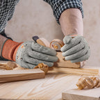 Schwer 12 Pairs ANSI A5 Cut Resistant Work Gloves, Cut Proof Gloves with PU Coating, Used for Metal Fabrication, WoodWorking, Construction, Non Slip, Durable, Non PFAS, XL, CR3088