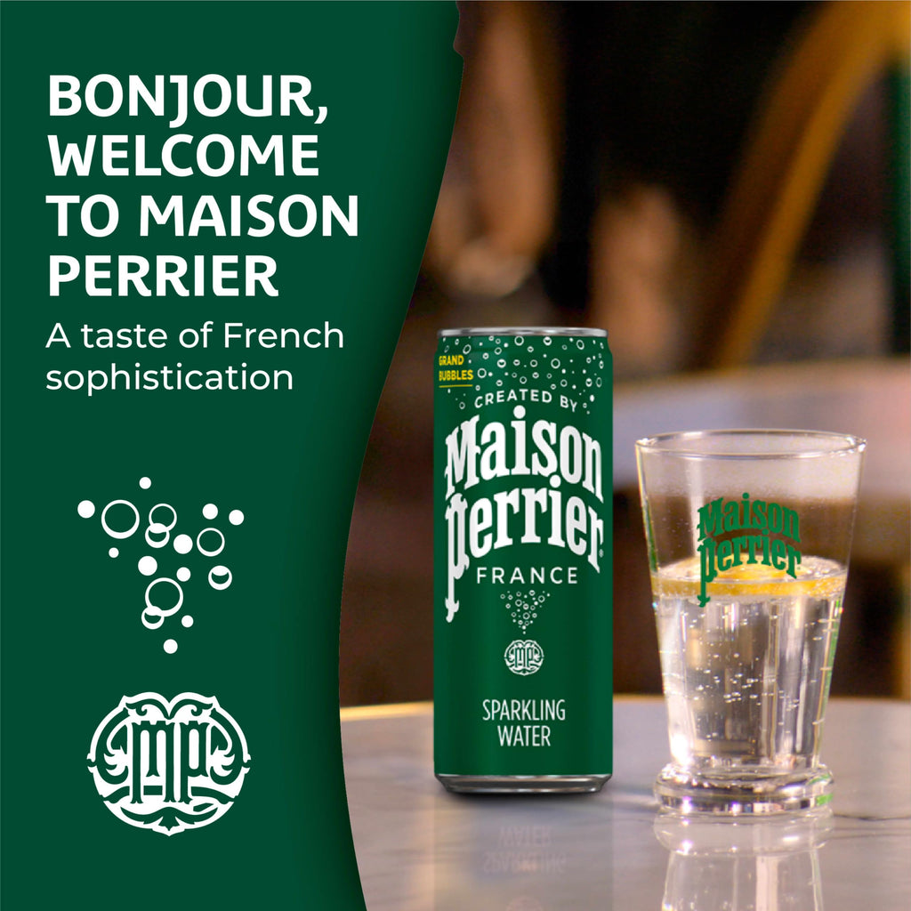 Maison Perrier Sparkling Water, 11.15 Oz, 24 Pack