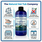 The Natural Hot Tub Company Water Treatment & Conditioner (16oz) – Natural Enzyme Spa Clarifier Softens Skin, Stabilizes pH & Keeps Water Clear for 3 Months – Eco Friendly Solution