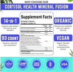 Adndale Cortisol Supplements for Women. Cortisol Reducer 14-in-1 Ashwagandha Supplement with Magnesium Glycinate, L-Theanine & More. 90 Capsules.