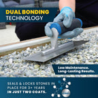 Easihold Rock Glue – Gravel Binder for Pea Gravel & Stones. Long-Lasting Mulch Glue for Landscaping – Non-Toxic, Ready-to-Use Gravel Lockdown for Paths, Patios & Garden Borders (64oz)