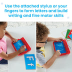 hand2mind Letter Tracing Sensory Pad, Reusable Handwriting Practice for Kids 3-5, Learn to Write, Letter Tracing Board, Toddler Writing Practice, Montessori Alphabet Toys, Preschool Learning Toys