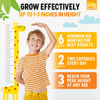 KTD BIOLABS Pack of 2 Height Growth Maximizer - Made in USA - Natural Height Increase Booster & Teen Vitamins - Pills to Grow Taller at Any Age - Bone Growth Supplement for Adults & Kids