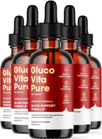(5 Pack) Glucovita Pure - Gluco Vita Pure Drops Extract - All Natural Support, Premium Liquid Advanced Formula, 5 Bottles for 5 Months