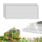 XISOCO 3 PCS 4' x 2' x 0.24" Polycarbonate Greenhouse Panels