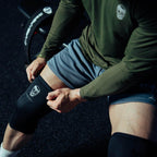 Gymreapers Knee Sleeves (1 Pair) with Gym Bag - IPF Approved - Support Compression Brace for Squats, Fitness, Weightlifting, Cross Training, Powerlifting - 7MM Neoprene Sleeves - For Men & Women (Black/Black, Small)