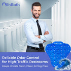 12-Pack Urinal Splash Guards for Men's Bathroom, Anti-Splash Urinal Screen Deodorizer with Long Bristles and Lasting Ocean Scent to Keep Your Restroom Smelling Fresh and Clean