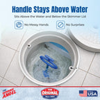 Skimmer Angel Pool Skimmer Basket Handle & Lifter | Lift Your Basket Without Touching the Mess | Fits Any Standard Skimmer Basket | Made in USA