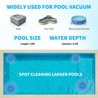 Youhou 2026 Upgraded Pool Vacuum,Pool Vacuum for Above Ground Pool,Cordless Handheld Pool Vacuum for Inground Pools,Pool Cleaner with 18.5 GPM Suction,Hot Tub Vacuum With Aluminum Pole for Sand&Debris