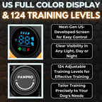 Dog Shock Collar with Remote, Unmatched 4-Mile Range, Night-Light Mode, Training Guide Included, 124 Training Levels & 4 Modes, Beep Vibration Shock, Waterproof Rechargeable, Fits All Dogs (1 Collar)