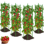 Yongblus 4Pack Tomato Cage for Garden, Up to 48inch Plant Support Stakes