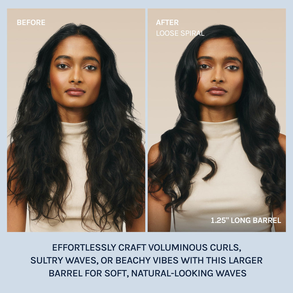 Bio Ionic Long Barrel Curling Iron, Ion Mineral & Moisture Heat Technology