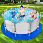 18FT Round Pool Liner Pad for Above Ground Pools, Thickened Puncture-Resistant Under Mat, Heavy-Duty Underlayment, Outdoor Tarp Protector for Concrete/Lawn, Pool Floor Base Pad, Extends Liner Life