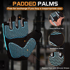 Sunnex Gym Gloves - Fingerless, Breathable Workout Gloves for Weightlifting, Sports & Training