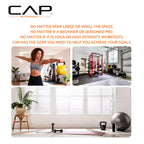 CAP Barbell 10 LB Neoprene Coated Cast Iron Kettlebell - Orange