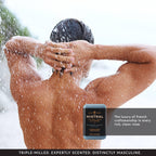 Mistral Cedarwood Marine Luxury Bar Soap for Men | Men’s Natural Soap Bar | Paraben, Phthalates Free | Moisturizing & Triple-Milled Natural Soap for Men - Made in France | Large, 8.8 oz