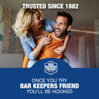 Bar Keepers Friend MORE Spray + Foam Multipurpose Cleaner (2 x 25.4 oz) & Dish Fish Dual Sponge for Bathroom, Kitchen & Outdoor Use on Stainless Steel, Aluminum, Brass, Tile, Ceramic, Porcelain & More