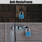 Heavy Duty Weatherproof Padlock [One-Touch Unlocking], Diyife Large Outdoor Combination Padlock, High Security, Design of Hidden Password Suitable for Locker, Home, School, Gate, Fences (Blue)