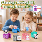 Advent Calendar 2026 Animals Toys for Toddler Baby 1-3 Christmas Finger Puppets 12 Box House and Animals Montessori Educational Preschool for Boys and Girls Gifts