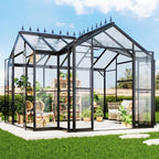 AMERLIFE 12 x 10 x 8-Ft Hybrid Polycarbonate Greenhouse