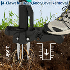 Garvee 40" Long Handle Stand Up Weed Puller - 4-Claw with Ejector Gardening Hand Weeding Tool Easy-Eject Easily Remove Weeds Without Bending, Pulling, or Kneeling.