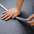 Flexible EPDM Rubber Strip (10 ft Long and 1-1/2 inch Wide, Suitable for 1-1/4“ to 1-1/2”) for Concrete Crack Repair and Replacement - Weather and Aging Resistant Expansion Joint Filler for Driveways