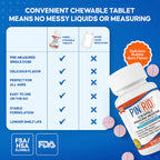 PIN RID - Pinworm Medicine for Family 2+, Bubble Gum Chewable Tablets (12 Doses) - 250mg Pyrantel Pamoate - Single-Dose Parasite Cleanse for Humans - Allergen Free