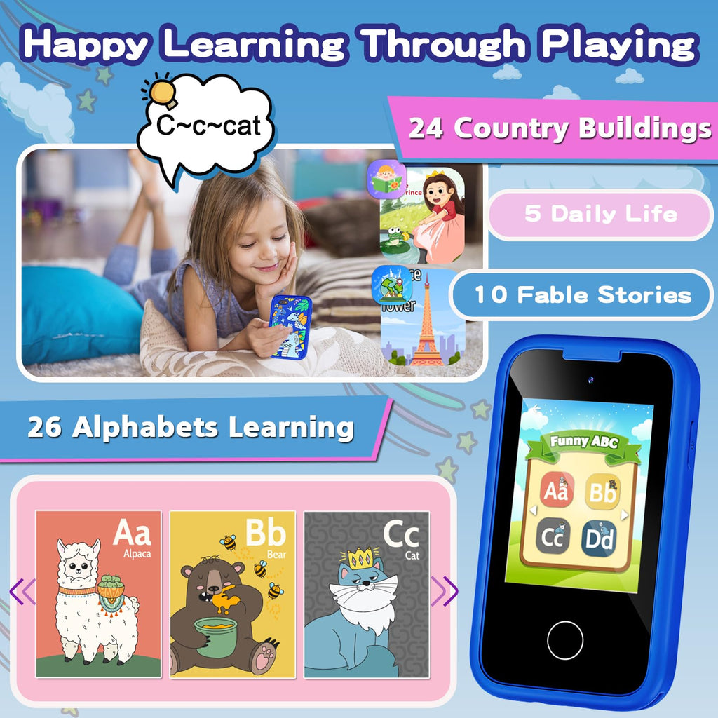Kids Phone for Boys, Christmas Birthday Gifts for Boys Girls Ages 3-10