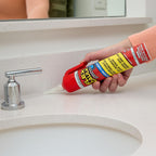 Flex Caulk, Silicone, Waterproof & Weatherproof Sealant, Strong, Indoor, Outdoor, Bath, Kitchen, Shower, Sink, Window, Baseboards, Door, RV, Roof, Wood, Glass, Tile, Marine, Clear, 6.5 oz, 1-Pack