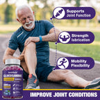 Simhould Glucosamine Chondroitin Gummies - 3000MG Extra Strength Joint Support Supplement with MSM & Elderberry, Flexibility, Antioxidant Immune Support Gummy for Adults, Men & Women