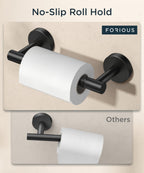 FORIOUS Commercial Toilet Paper Holder Wall Mount Bathroom Tissue Holder
