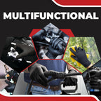 MEDPRAYER Industrial Nitrile Gloves – Heavy Duty Disposable Mechanic Gloves with Diamond Texture, Latex & Powder Free, 8 Mil Black 100 pcs S