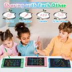 FLUESTON LCD Writing Tablet for Kids, 8.8 Inch Drawing Tablet for Boys Girls 3 4 5 6 7 8 Year, 3pcs in 1 Pack Drawing Pad Birthday Christmas Gift for Kid Educational Doodle Board Cute Unicorn Toy
