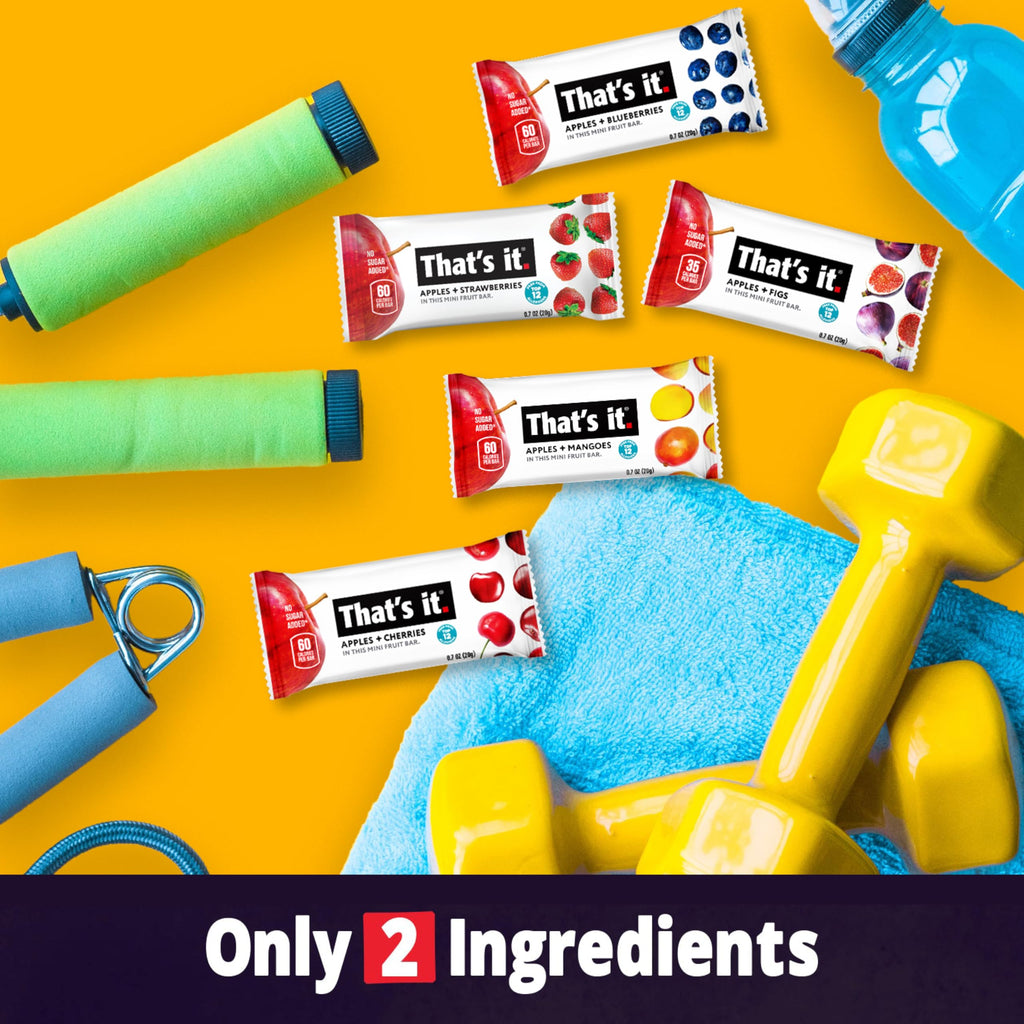 That's it. Mini Fruit Bars, No Sugar Added, Plant Based, Vegan, Gluten Free