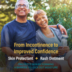 A+D Incontinence Support Skin Protectant & Rash Ointment – Treats & Prevents Incontinence Rash, Soothes Chafed Skin, Odor Neutralizing Technology - 3.5oz