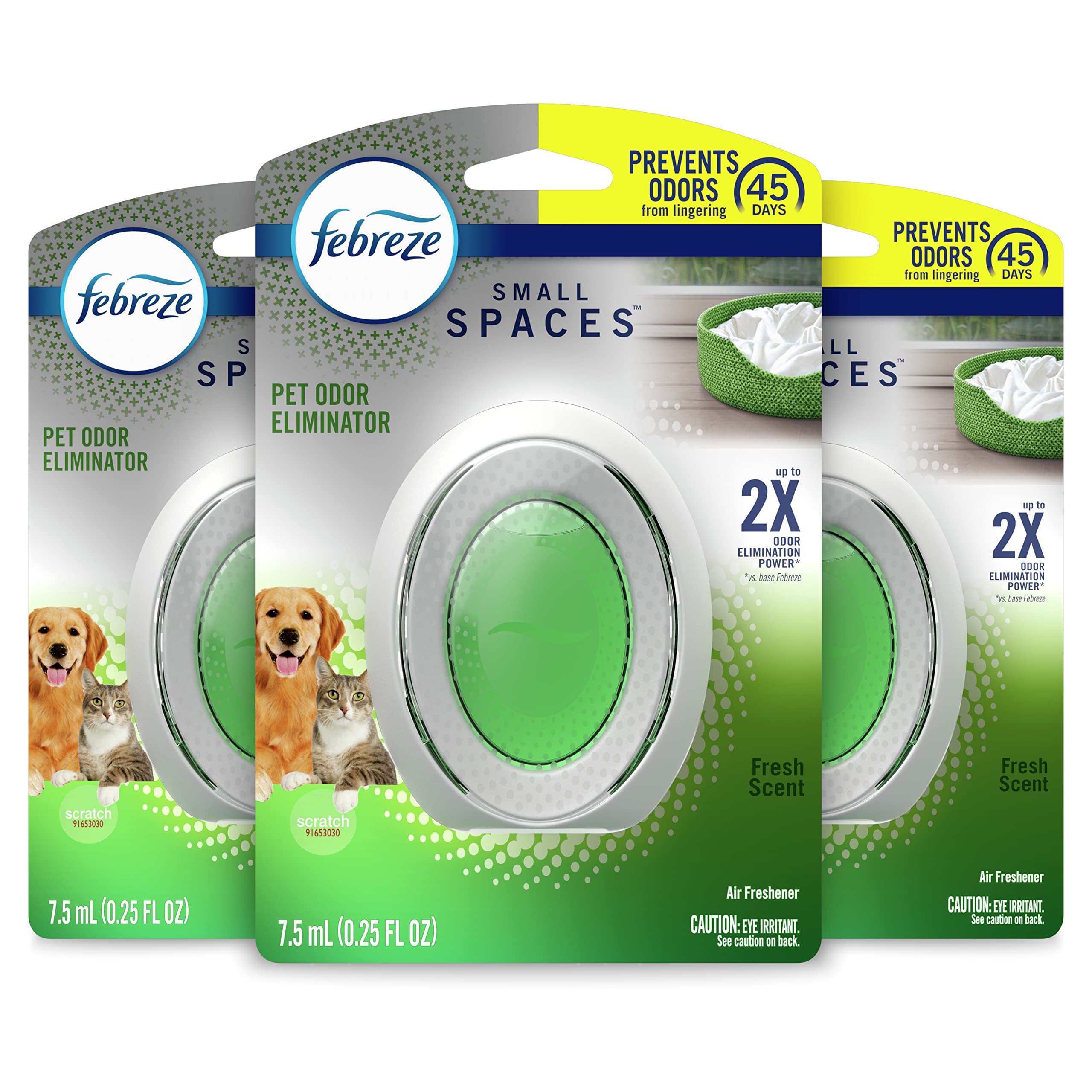 Febreze SMALL SPACES, Fresh, 3 count
