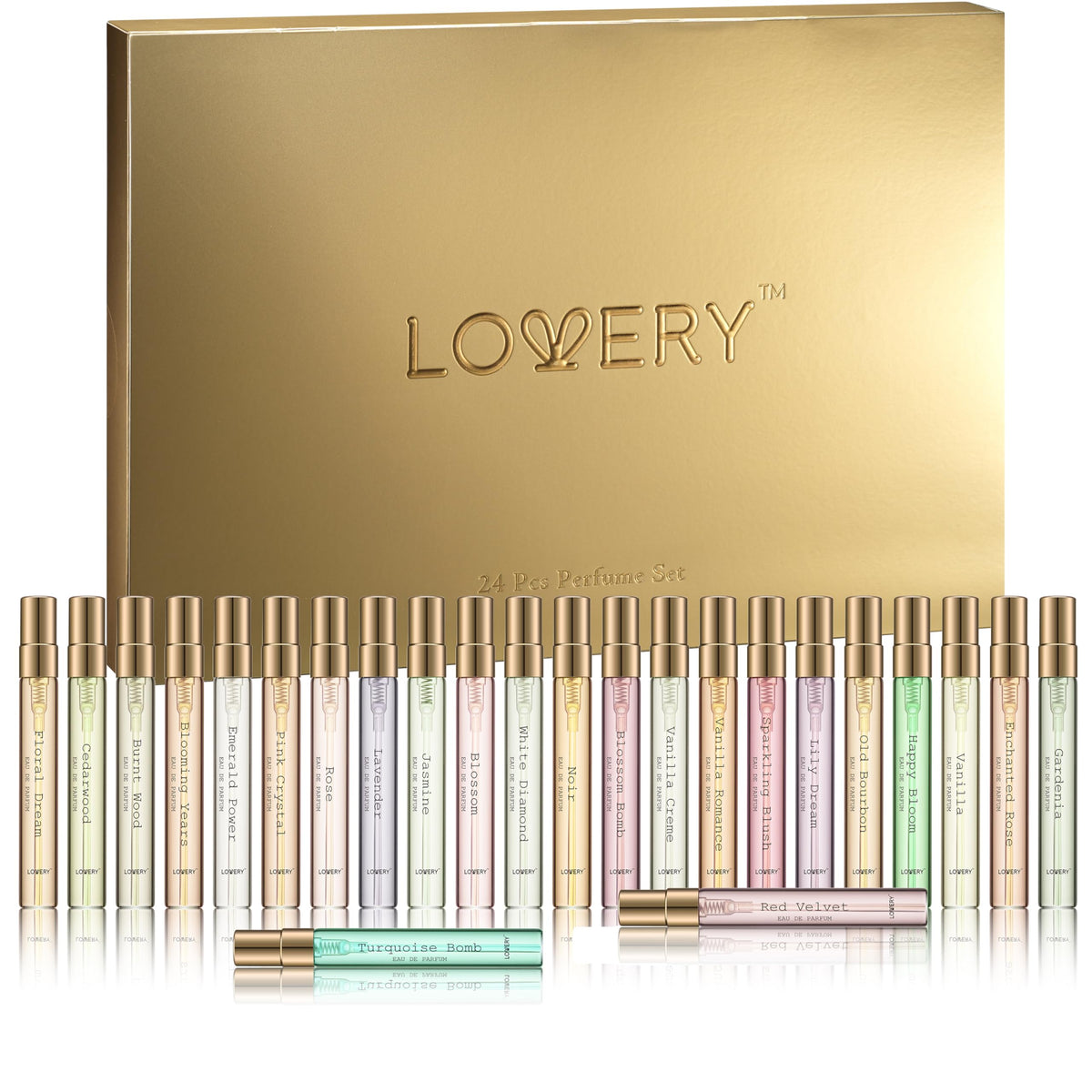 Advent Calendar 2026 for Women – 24pc Perfume Gift Set for Her – Christmas Beauty Gifts for Women, Wife, Mom, Teen Girls Floral Fragrance Sampler, Travel-Size Perfumes - Holiday Countdown Calendar