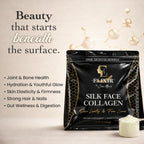 Silk Face Collagen - Collagen Peptides Powder for Women, Face and Neck 14g Protein | Ultra Low Molecular Weight Collagen – for Skin, Hair, Nail, Joint & Gut Health, 15.87 oz (450g) Cocó March